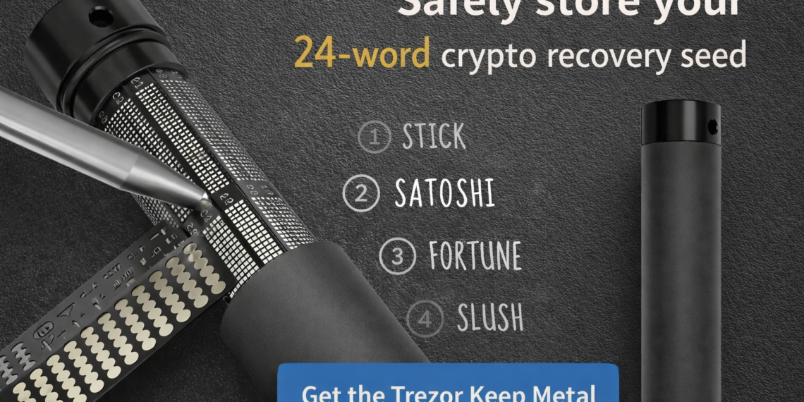 How to Protect Your 24-Word Seed Phrase with Trezor Keep Metal (Beginner Guide)